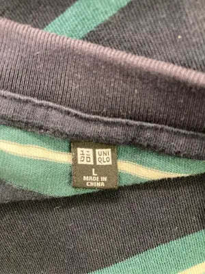 UNIQLO/ユニクロ/Tシャツ/カットソー/トップス/ネイビー/L