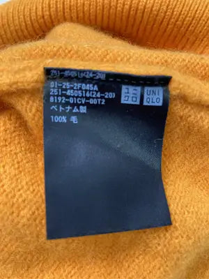 UNIQLO/ユニクロ/ニット/セーター/トップス/オレンジ/XL