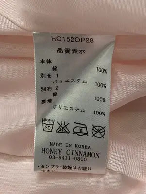 Honey Cinnamon/ハニーシナモン/ワンピース/ワンピース/ドレス/ピンク