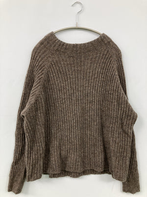 ニット/セーター/トップス/ブラウン/XL