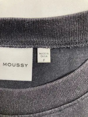MOUSSY/マウジー/Tシャツ/カットソー/トップス/ブラック/F