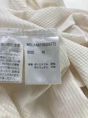 CECIL McBEE/セシルマクビー/Tシャツ/カットソー/トップス/ホワイト/M
