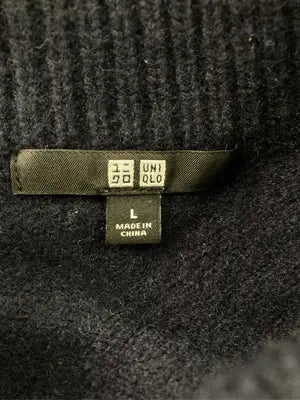 UNIQLO/ユニクロ/ニット/セーター/トップス/ネイビー/L