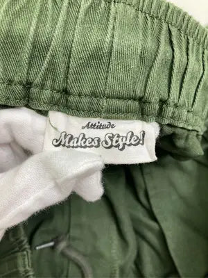 Attitude makes style!/アティチュードメイクススタイル/カーゴパンツ/パンツ/カーキ/L