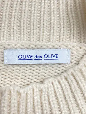 OLIVE des OLIVE/オリーブデオリーブ/ニット/セーター/トップス/イエロー/FREE