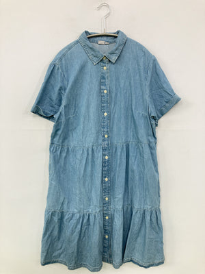 GAP/ギャップ/シャツワンピース/ワンピース/ドレス/スカイブルー/M