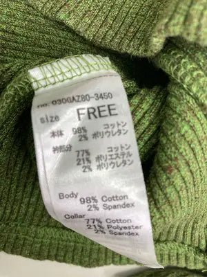 SLY/スライ/Tシャツ/カットソー/トップス/グリーン/FREE