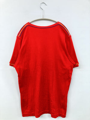adidas/アディダス/Tシャツ/カットソー/トップス/レッド/L