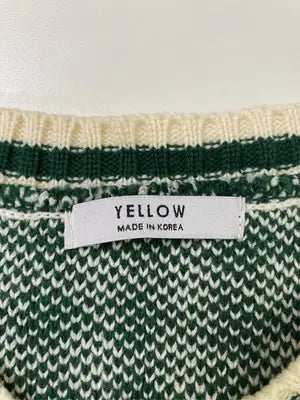 YELLOW/イエロー/ニット/セーター/トップス/グリーン