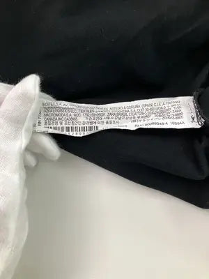 ZARA/ザラ/Tシャツ/カットソー/トップス/ブラック/USA S