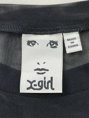 X-GIRL/エックスガール/Tシャツ/カットソー/トップス/ブラック/M