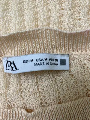 ZARA/ザラ/ニット/セーター/トップス/ベージュ/M