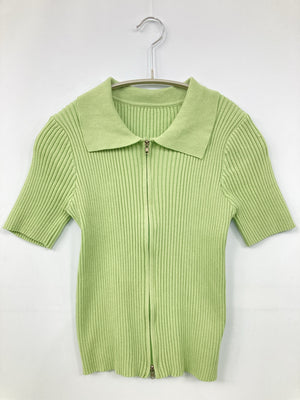 ニット/セーター/トップス/ライトグリーン/F