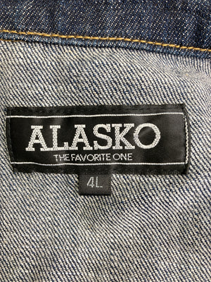 ALASKO/アラスコ/デニムジャケット/ジャケット/アウター/ネイビー/4L
