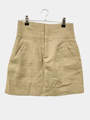ZARA/ザラ/ショート/ミニスカート/スカート/ベージュ/USA XS