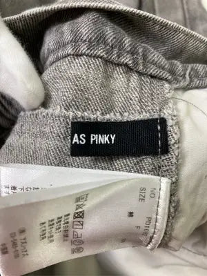 AS KNOW AS PINKY/アズノゥアズピンキー/デニムパンツ/パンツ/グレー/F