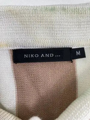 niko and .../ニコアンド/ポロシャツ/トップス/ホワイト/M