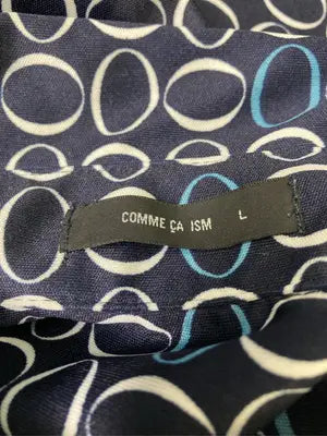 COMME CA ISM/コムサイズム/シャツワンピース/ワンピース/ドレス/ネイビー/L
