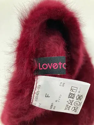 lovetoxic/ラブトキシック/ニットキャップ/ビーニー/帽子/レッド/F
