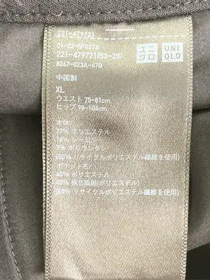 UNIQLO/ユニクロ/スラックス/パンツ/ブラック/XL