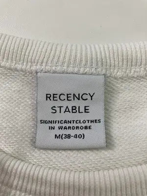 Recency stable/Tシャツ/カットソー/トップス/ホワイト/M(38-40)