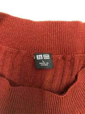 UNIQLO/ユニクロ/ニット/セーター/トップス/レッド/L