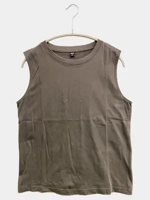 UNIQLO/ユニクロ/ノースリーブ/トップス/グレー/M