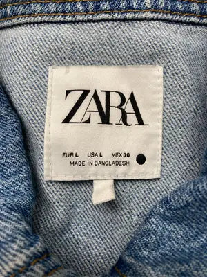 ZARA/ザラ/デニムジャケット/ジャケット/アウター/スカイブルー/USA L