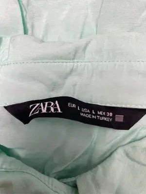 ZARA/ザラ/シャツ/ブラウス/トップス/ライトグリーン/EUR L