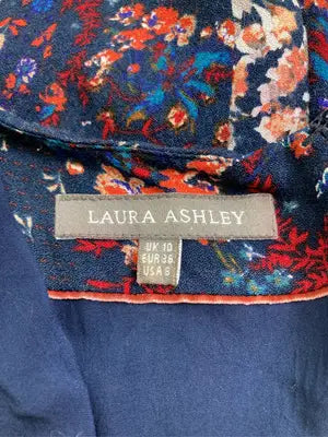 Laura ashley/ローラアシュレイ/ワンピース/ワンピース/ドレス/ネイビー/UK 10