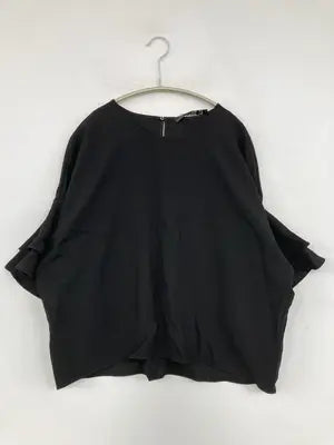 ZARA WOMAN/ザラウーマン/Tシャツ/カットソー/トップス/ブラック/USA L