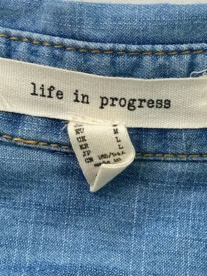 life in progress/シャツ/ブラウス/トップス/ブルー/L