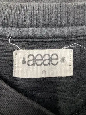 aeae/Tシャツ/カットソー/トップス/ブラック/OS