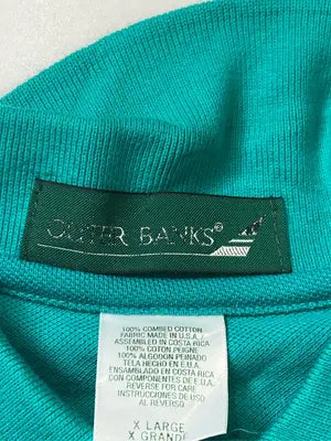 OUTER BANKS/ポロシャツ/トップス/グリーン/X LARGE