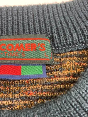NEW COMER'S/ニット/セーター/トップス/グリーン/L