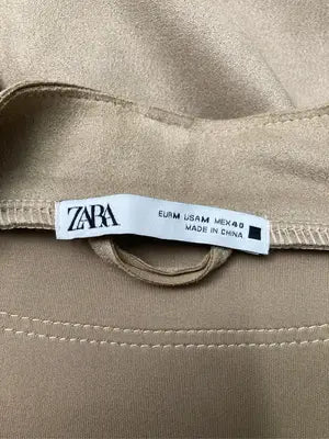 ZARA/ザラ/ノーカラージャケット/ジャケット/アウター/ベージュ/EUR M/USA M/MEX 40