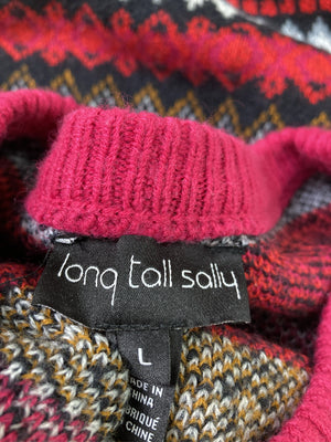 ニット/セーター/トップス/レッド/L