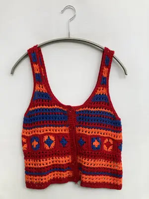 ZARA/ザラ/ベスト/トップス/レッド/USA S