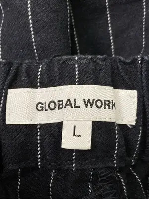 GLOBAL WORK/グローバルワーク/スラックス/パンツ/ブラック/L