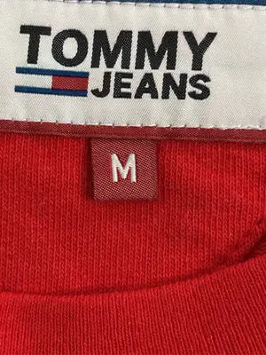 TOMMY JEANS/トミージーンズ/Tシャツ/カットソー/トップス/レッド/M