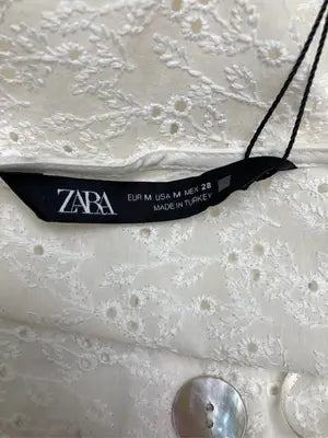 ZARA/ザラ/カーディガン/ボレロ/トップス/ホワイト/EUR M