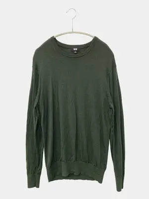UNIQLO/ユニクロ/ニット/セーター/トップス/カーキ/M