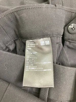 UNIQLO/ユニクロ/スラックス/パンツ/ブラック/M  ウエスト63-69cm  ヒップ88-94cm