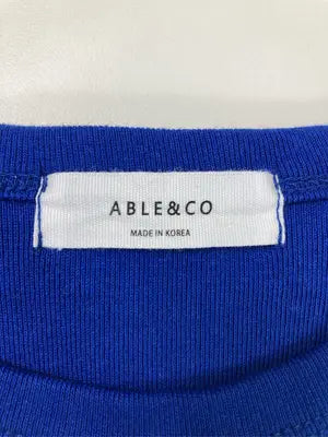 ABLE&CO/エイブルアンドコー/Tシャツ/カットソー/トップス/ブルー