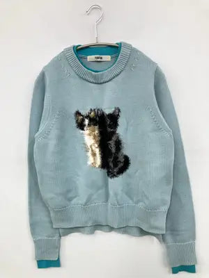 FURFUR/ファーファー/ニット/セーター/トップス/スカイブルー/ONE SIZE