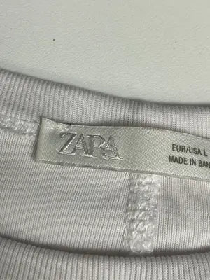 ZARA/ザラ/Tシャツ/カットソー/トップス/ホワイト/L