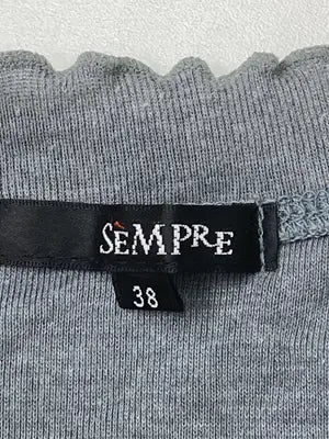 SEMPRE/Tシャツ/カットソー/トップス/グレー/38