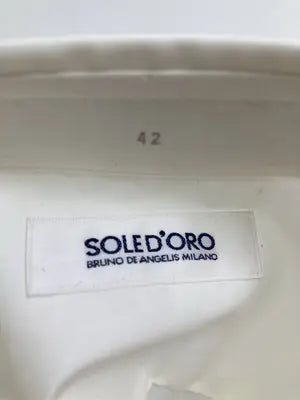 SOLE D' ORO/ビジネスシャツ/トップス/ホワイト/42