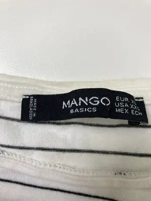 MANGO/マンゴ/Tシャツ/カットソー/トップス/ホワイト/XS