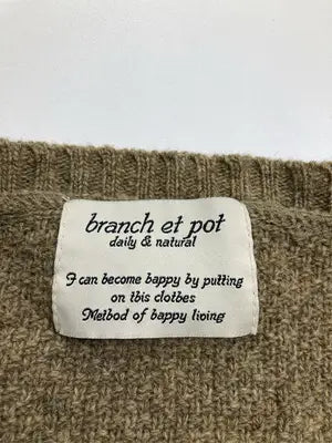 branch et pot/ニット/セーター/トップス/カーキ/M